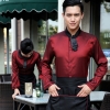 waiter wine shirt + black apron 